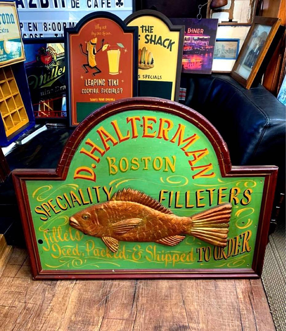 ヴィンテージ　ウッドサイン