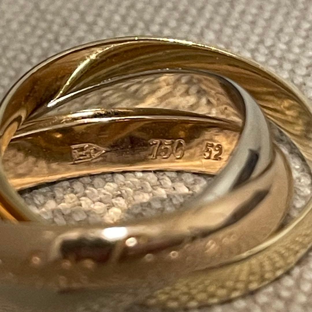 Cartier カルティエ #52 750トリニティリング