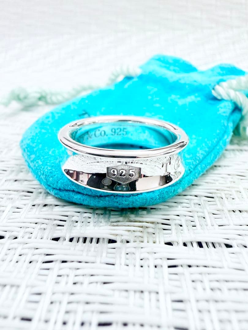 ティファニー　ナローリング　指輪　19号　研磨済み　1837 TIFFANY