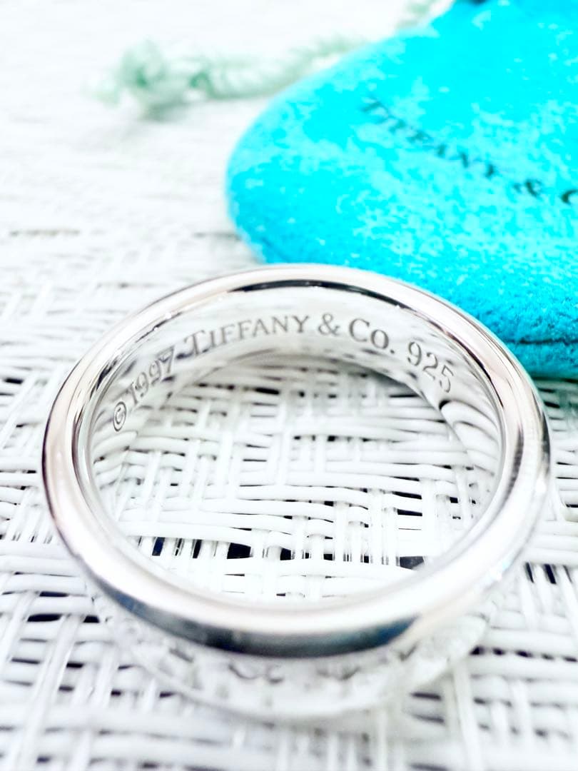 ティファニー　ナローリング　指輪　19号　研磨済み　1837 TIFFANY