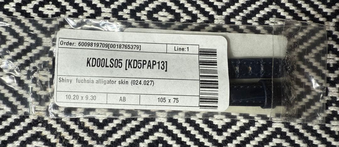 【新品】Cartier 純正時計替えベルト AXD KD5PAP13 ブラック系