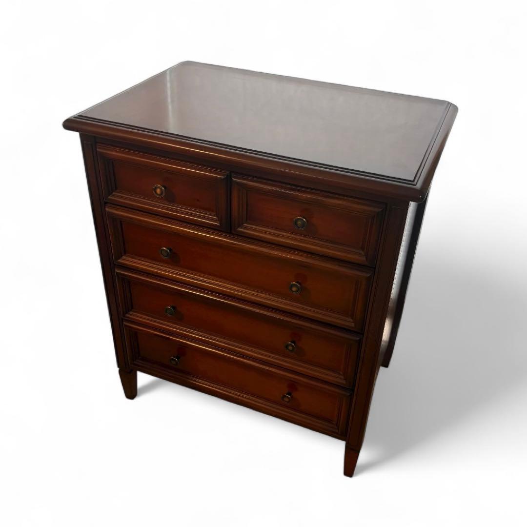 サイドチェスト 木製 4段タンス 収納家具