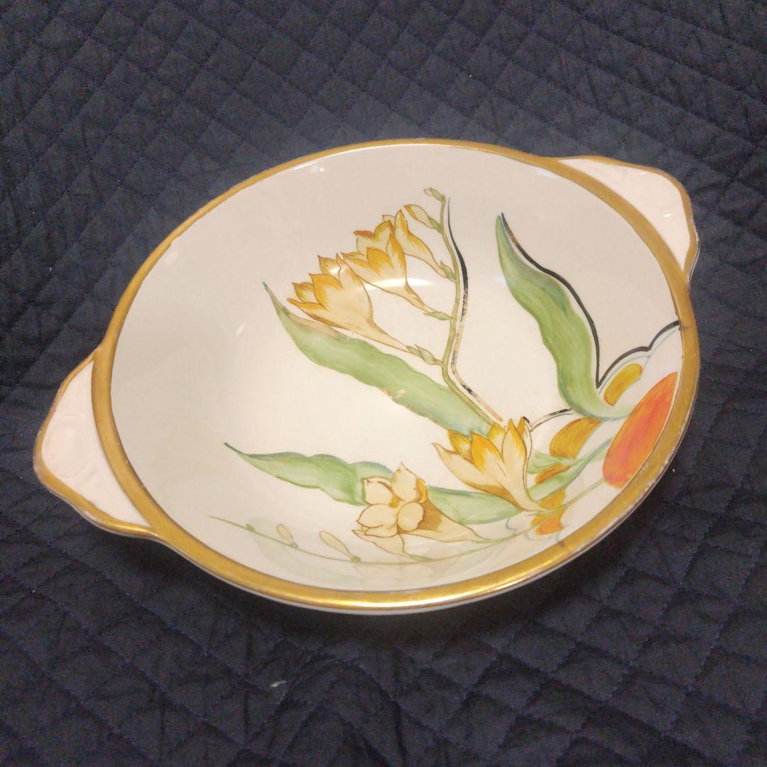 売約済、超レアー、スージークーパー、グレイ社フローラルフルーツボウル100年もの