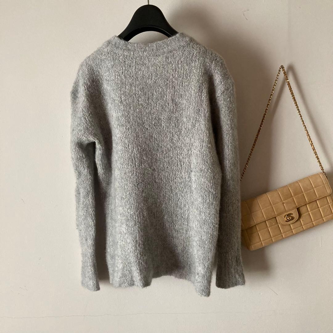 ジェームスパース＊ふわとろカシミヤ80％ 詰まったクルーネックブークレーニット