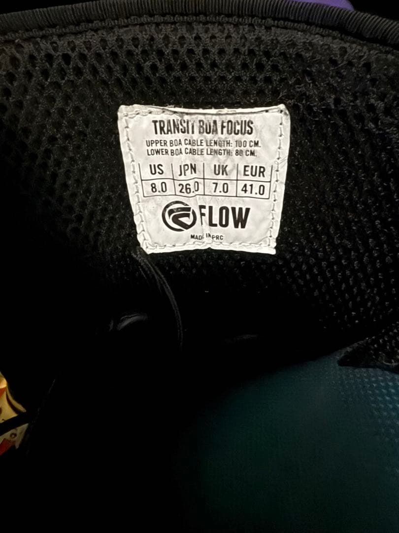 FLOW TRANSIT BOA FOCUS スノーボードブーツ 26.0