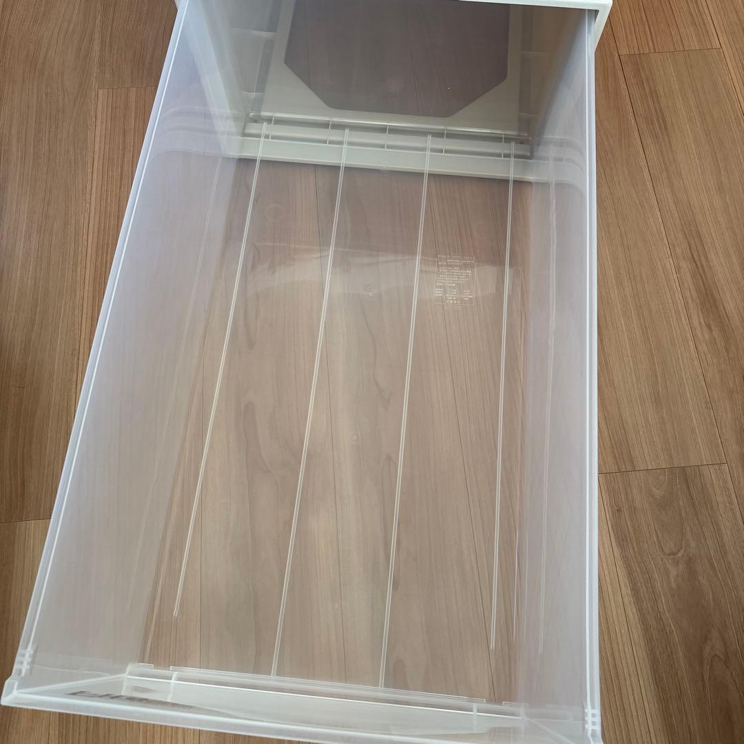 sold⑥天馬　Fits 収納ケース ワイドサイズ　カプチーノ　ディープL 1個