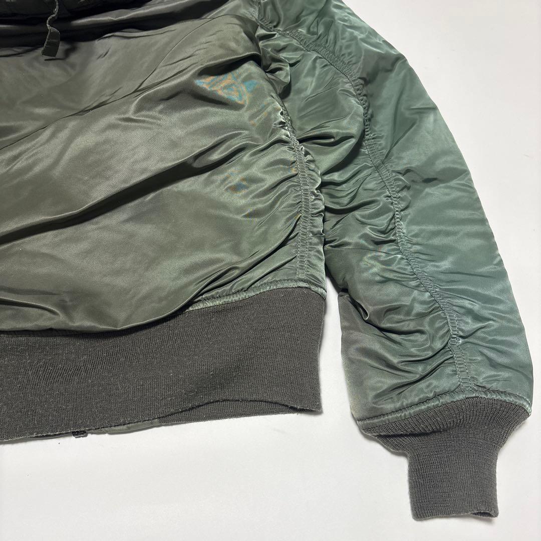 アルファ ALPHA MA-1 N-2B フライトジャケット【M】カーキ ファー