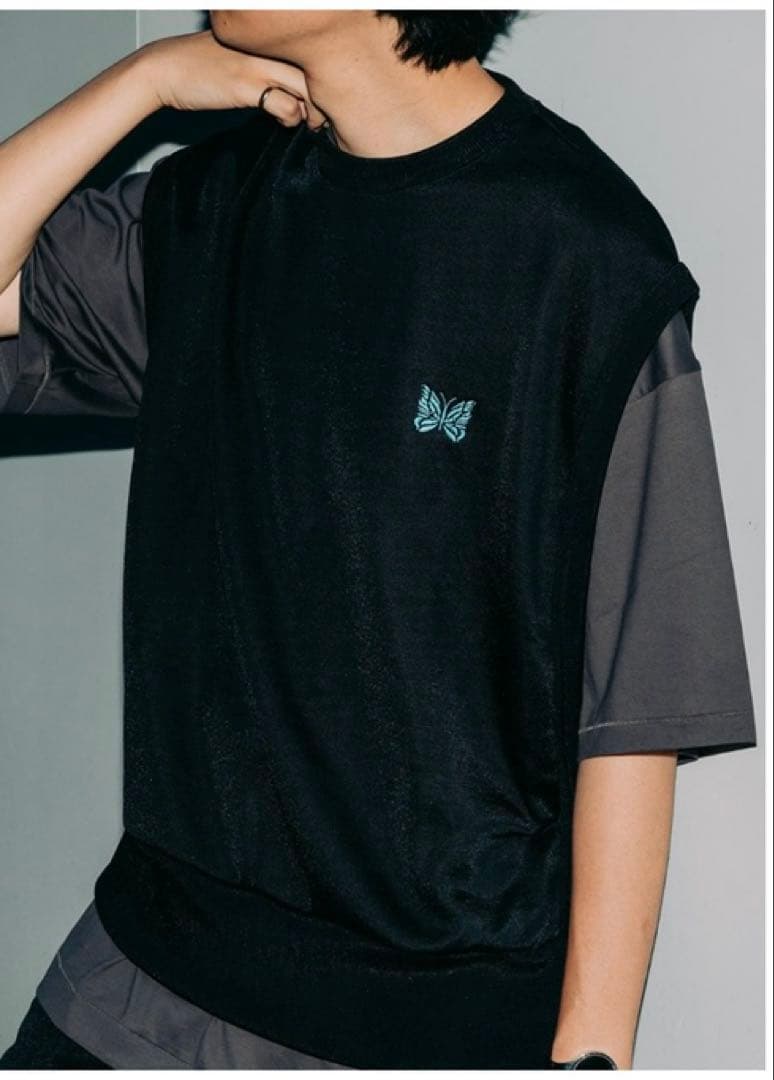 Needlesスリーブレスベスト　ブラック