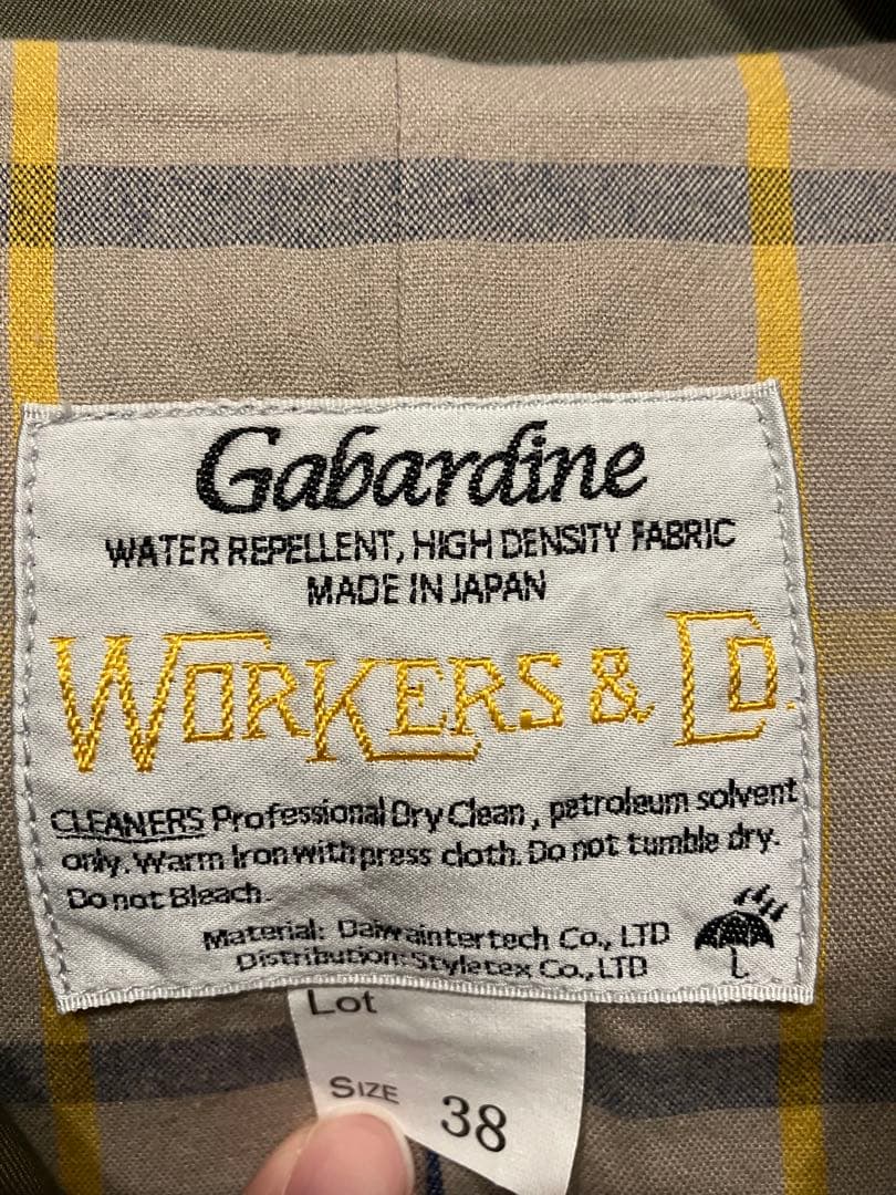ジャケット・アウター WORKERS BAL COLLAR COAT COTTON GABARDINE