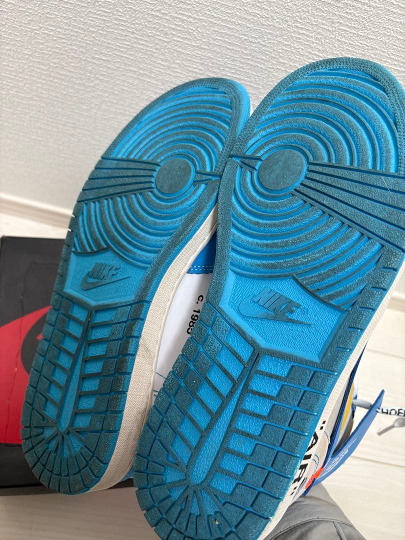 Nike Air Jordan 1 Off-White 青/白