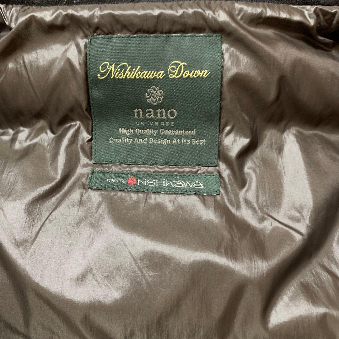 nano universe西川ダウン40ブラウン