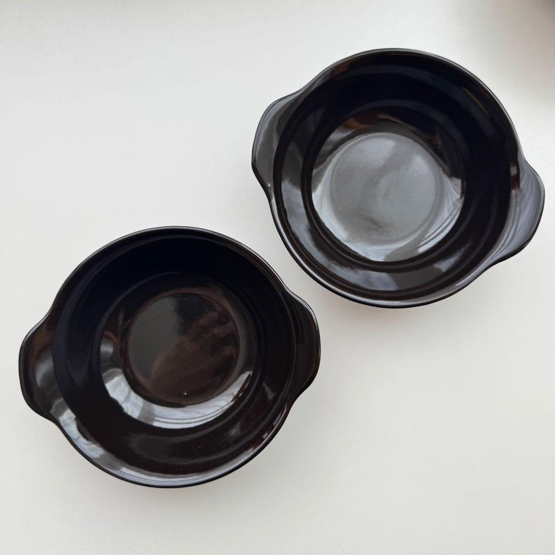 アラビア　キルタ　スープボウル　ブラック　2枚セット　北欧ヴィンテージ