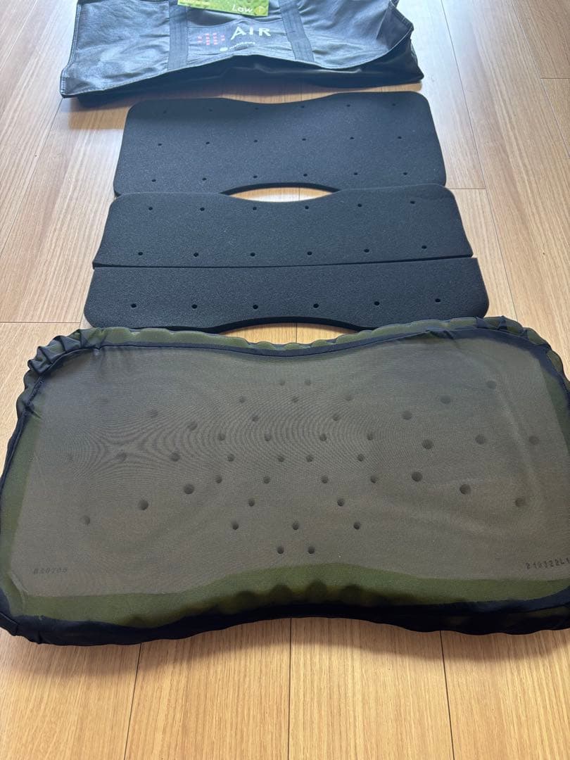 西川 エアー air3D Low グレー 収納バッグ付き