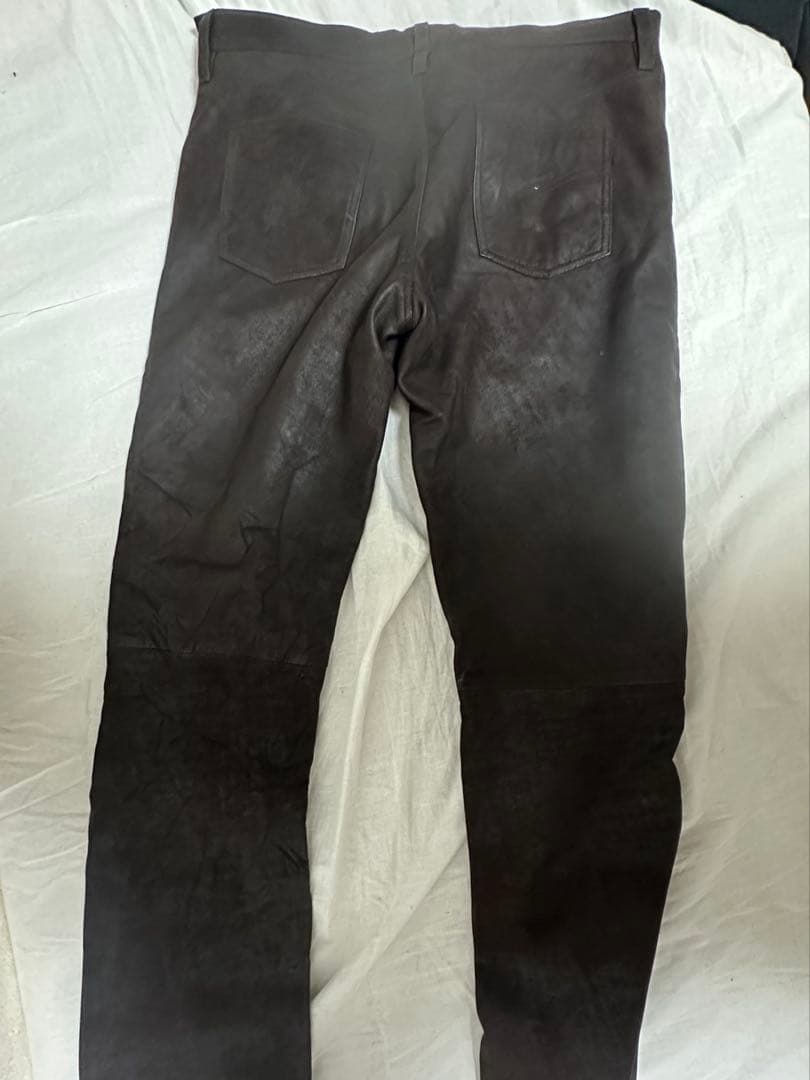 レザー製パンツ XLサイズ ダークブラウン