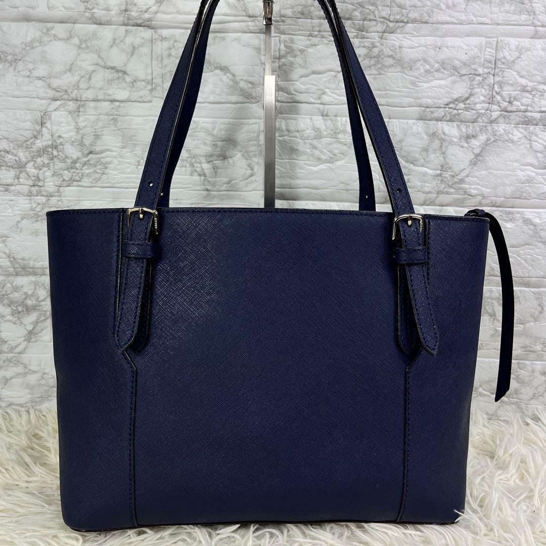 【極美品/現行近】BALLY トートバッグ ビジネス トレスポ レザー ネイビー