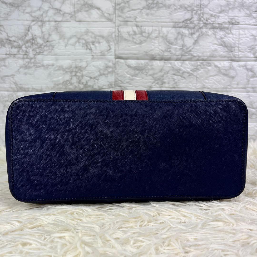 【極美品/現行近】BALLY トートバッグ ビジネス トレスポ レザー ネイビー