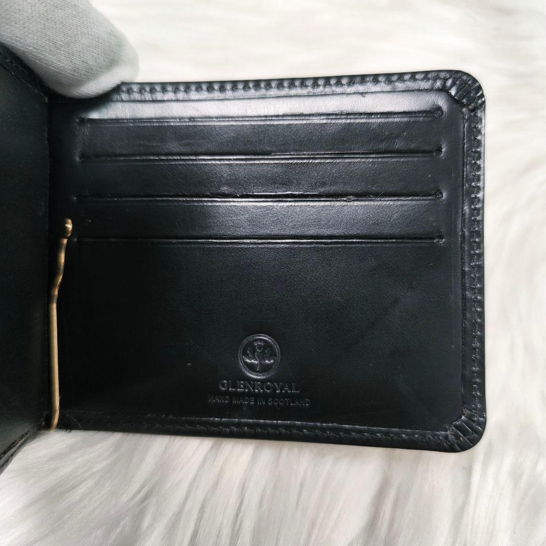 【んちゃそまる様】グレンロイヤル　 二つ折りマネークリップウォレット　ケー