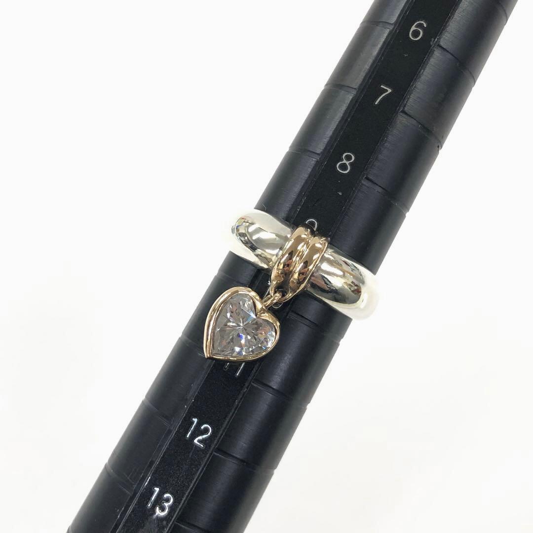 美品 スタージュエリー K14/SV925 ハートモチーフ リング 4g