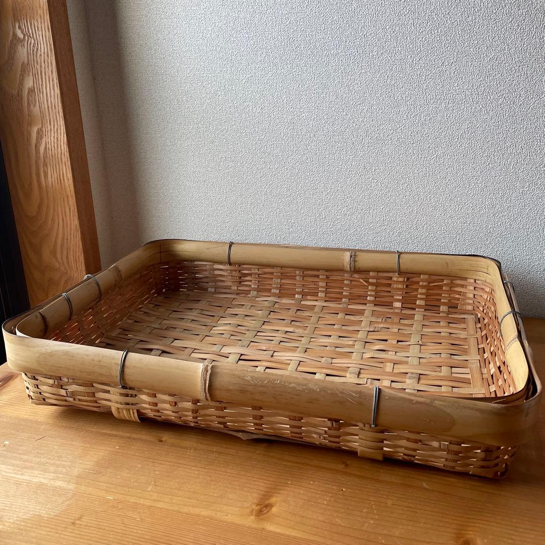 昭和レトロ　竹籠　カゴ