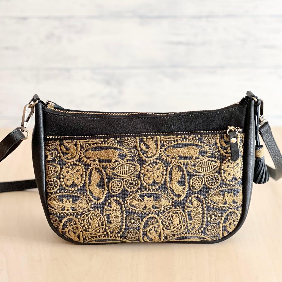 本革&jungle relief ショルダーバッグ　TB601-292