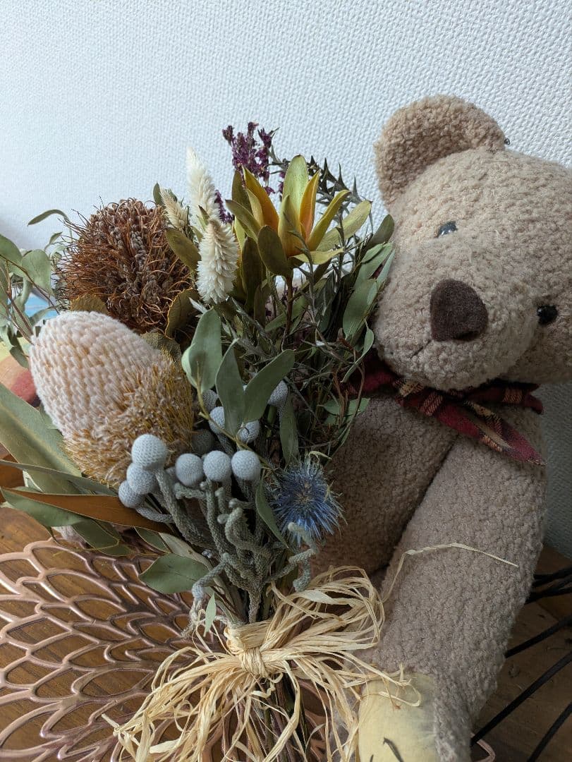 ドライフラワー★バンクシア、ココシニアネイティブスワッグ★アレンジメント♪癒し♪