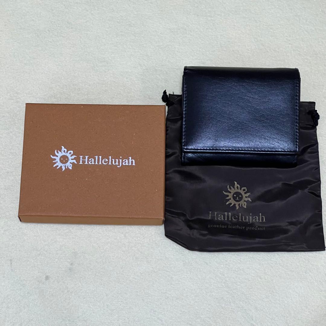 Hallelujah ブラック 二つ折り財布
