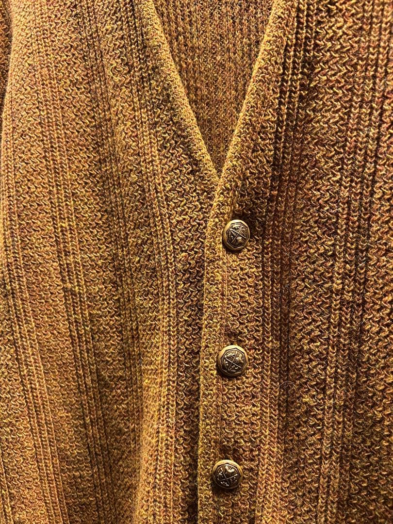 60s PURITAN melange wool cardigan USA製