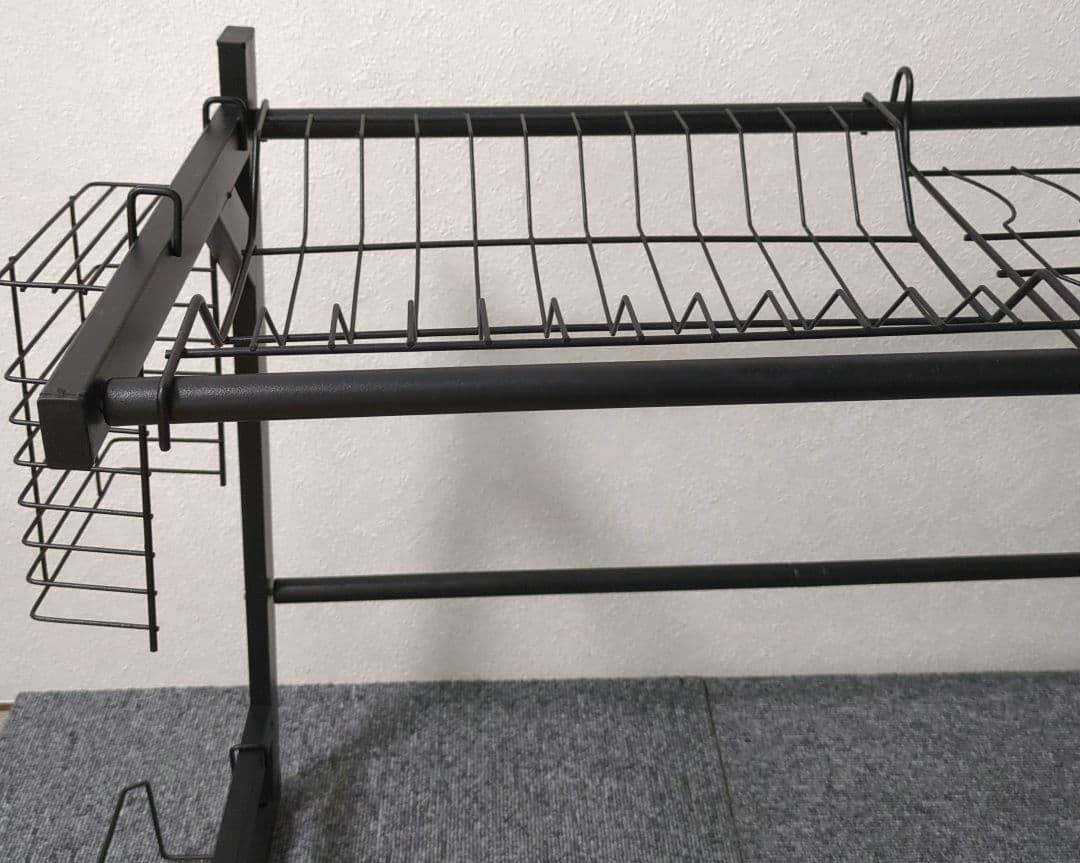 シンク上水切りラック 食器 水切りかご キッチン収納棚 洗い物ラック 洗い物