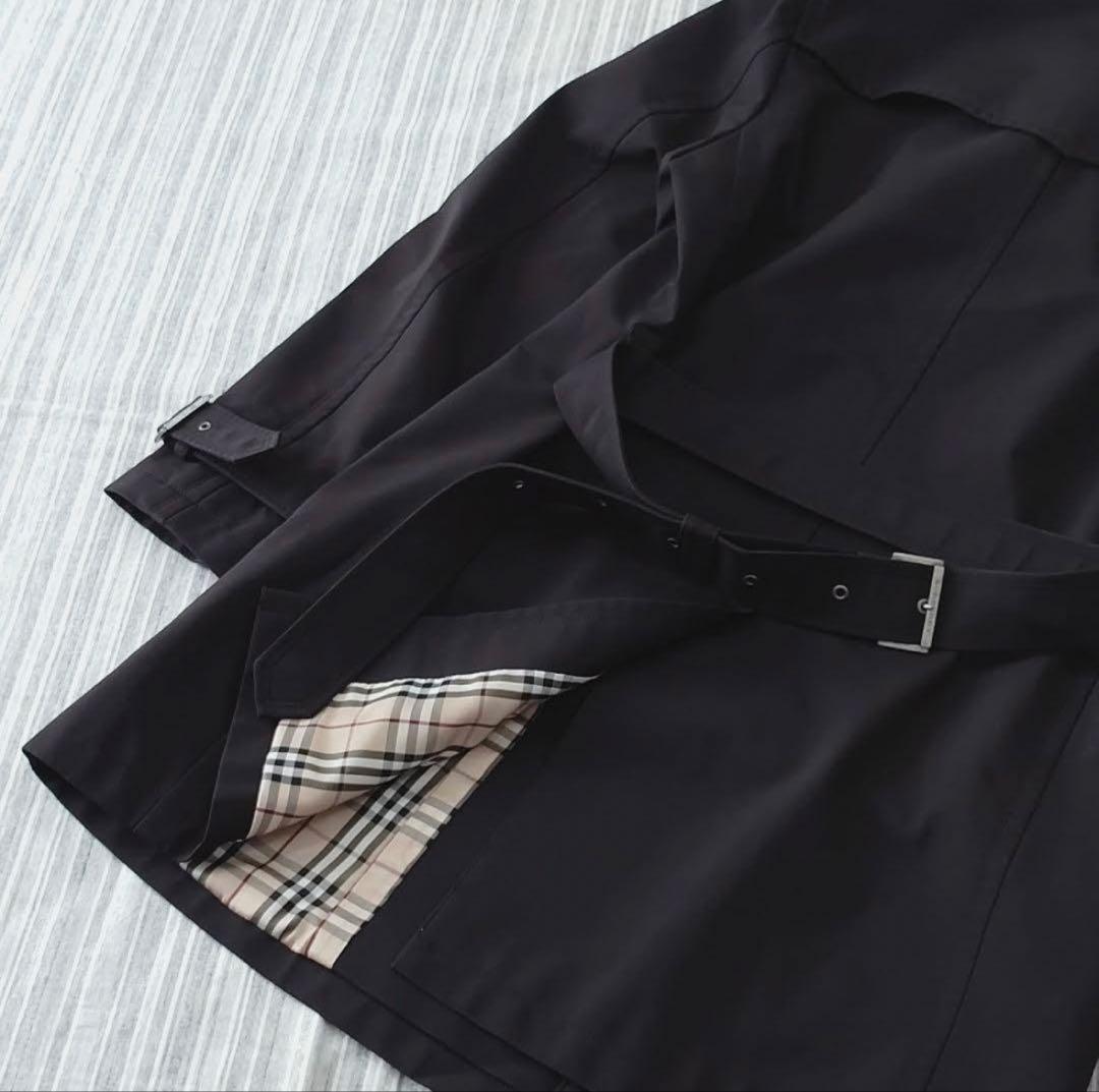 M*》様 バーバリーブラックレーベル＊最高級＊裏チェック＊トレンチコート＊L＊