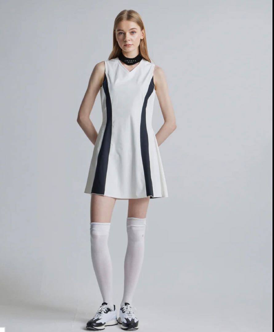 クロノスブラック　ワンピース　ラインドレス　Lサイズ