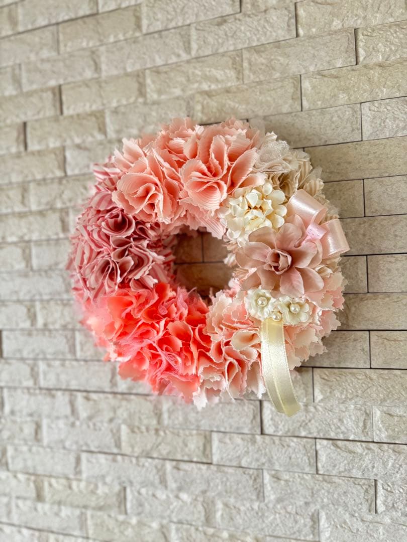 【香香様オーダー品】ハンドメイド　ファブリックリース　5点