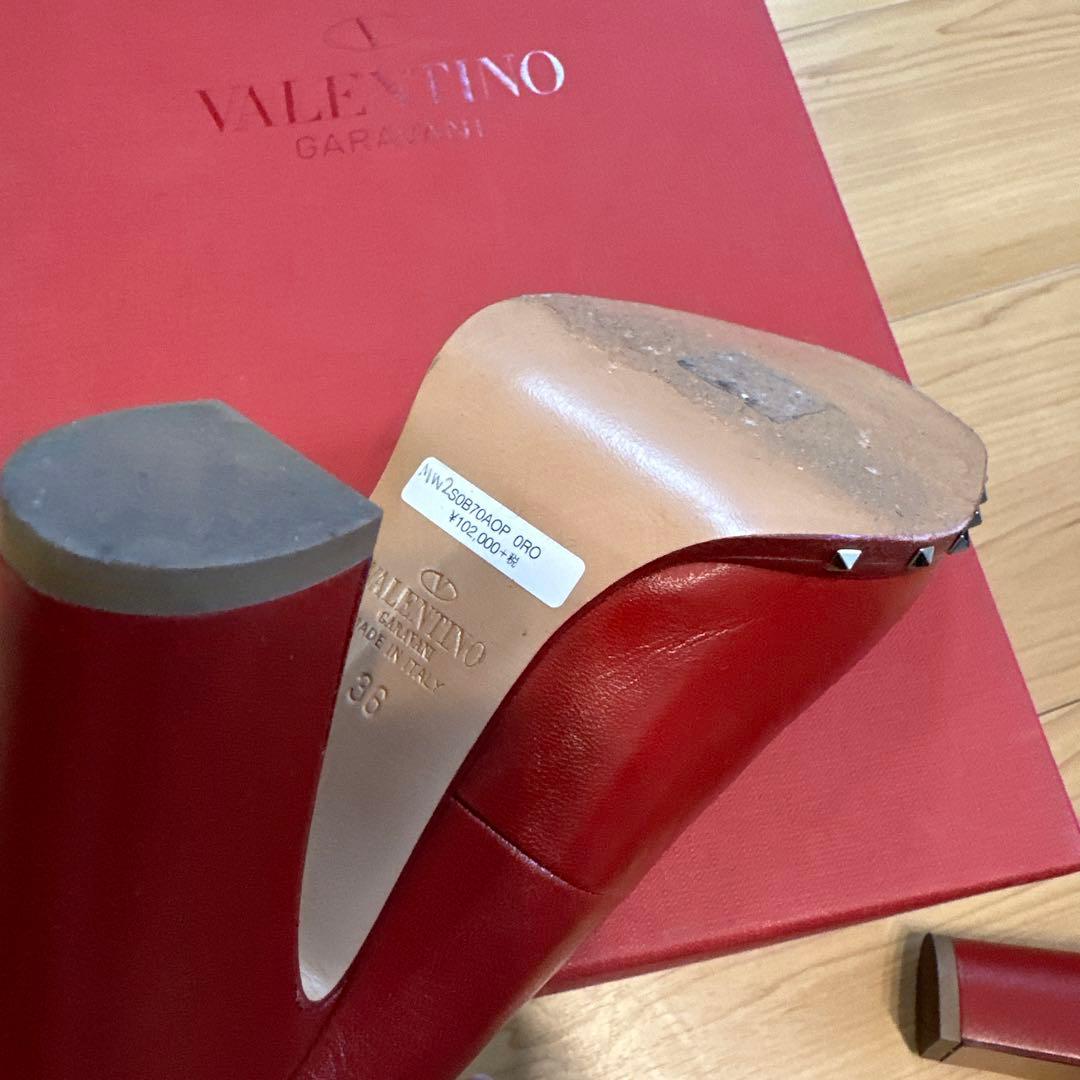 【お値下げ】【新品】VALENTINOヴァレンティノロックスタッズ パンプス