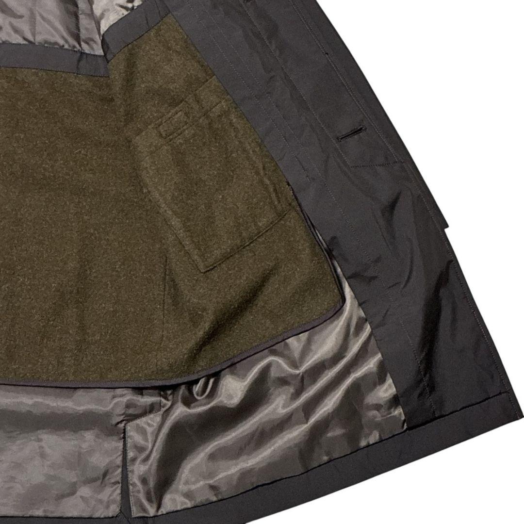 美品✨ブルックスブラザーズ ステンカラーコート 中綿ライナー ナイロン 茶色 L