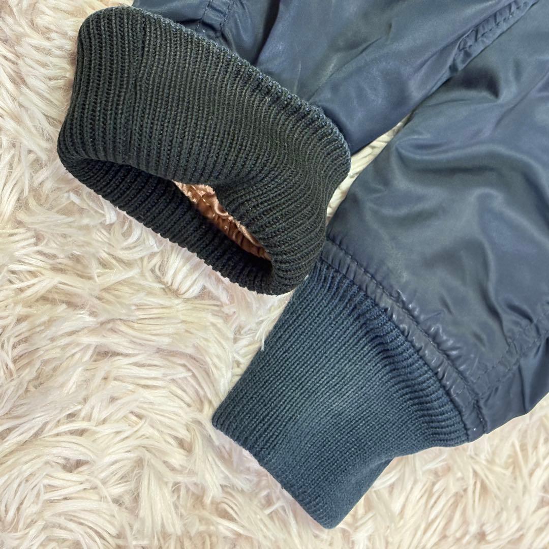 希少　アヴィレックス　AVIREX (S) ma-1　ユニオンジャック　35周年