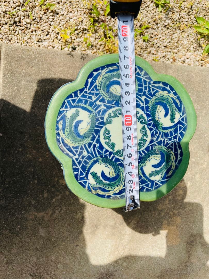 陶器/スツール/ガーデンチェア/椅子/花台/飾台/【大・小】2点セット