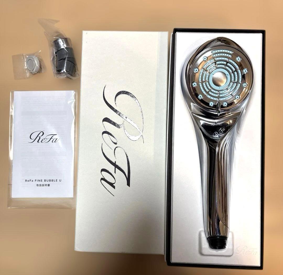 美品♪ReFa リファファインバブルU シャワーヘッド　シルバー/付属品　箱あり