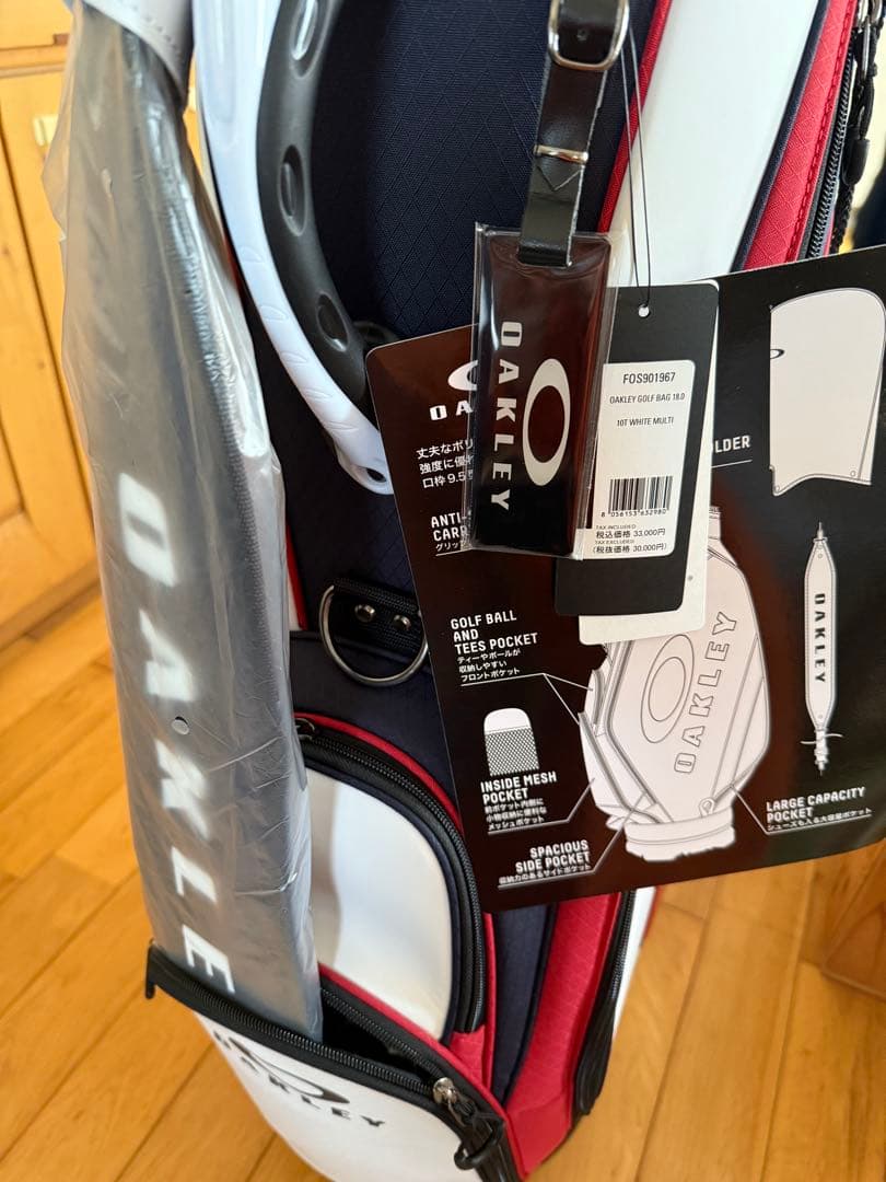 新品OAKLEY ゴルフバッグ 10T ホワイト/マルチ