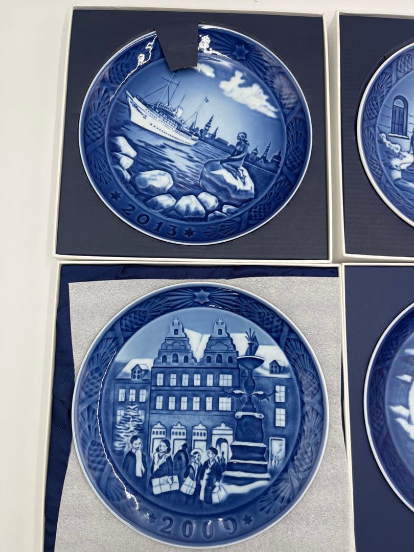 ロイヤルコペンハーゲン イヤープレート　6枚　箱付