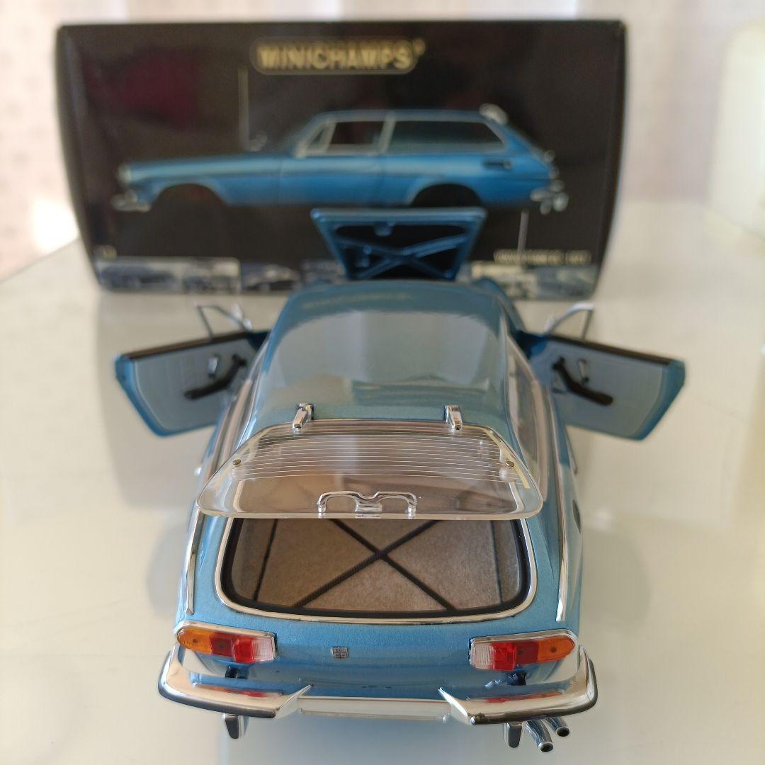 ミニチャンプス製　ボルボ P1800 ES ブルー