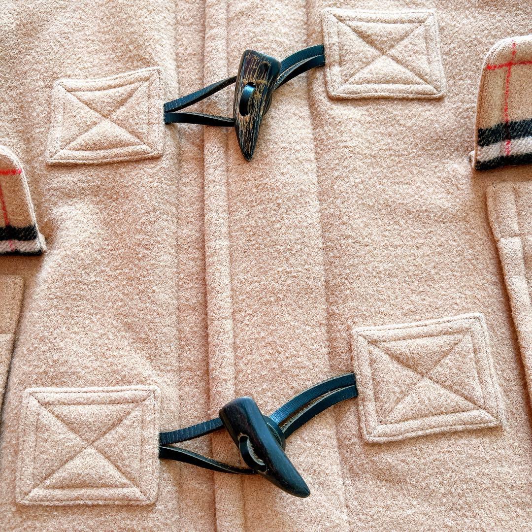 【美品】バーバリーズ オブ ブルーレーベル　ダッフルコート　ロング　ノバチェック