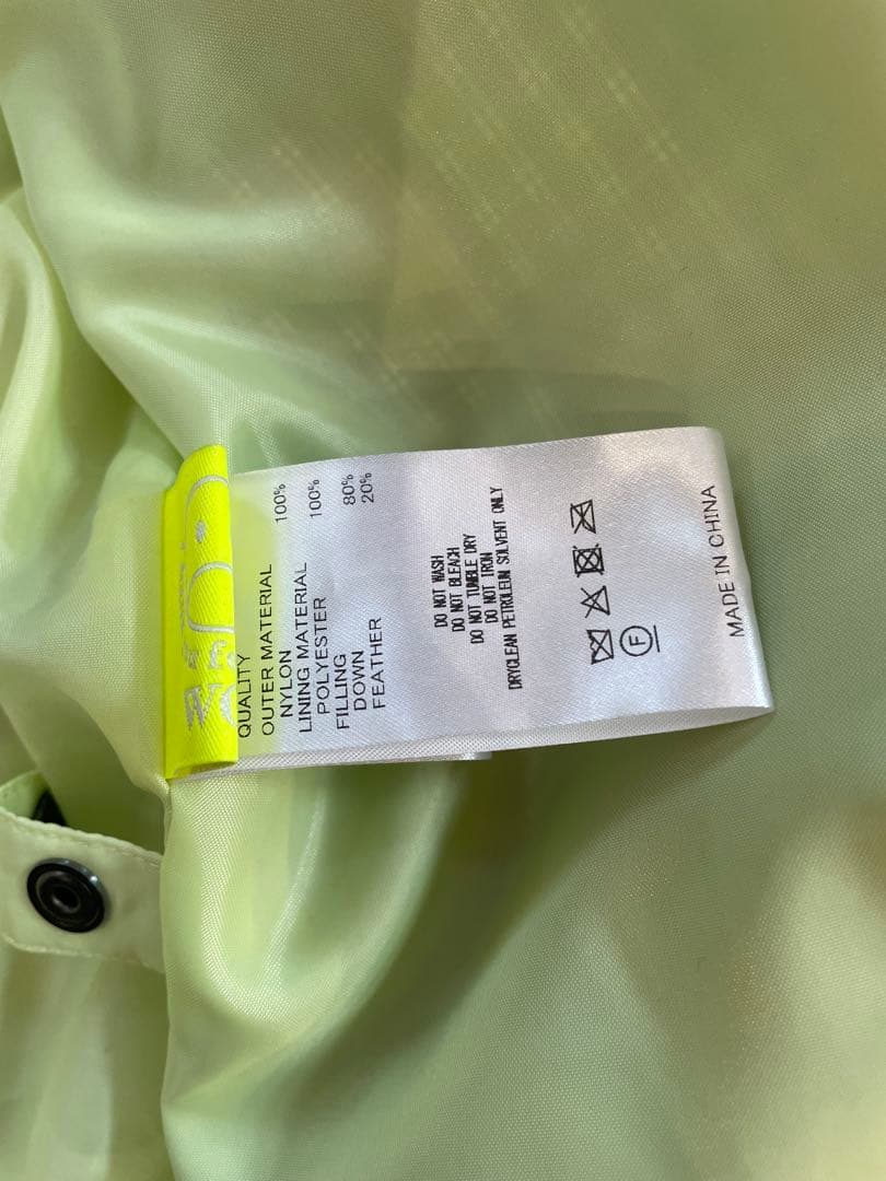 WCJ 猫耳　ダウンジャケット　チェック柄