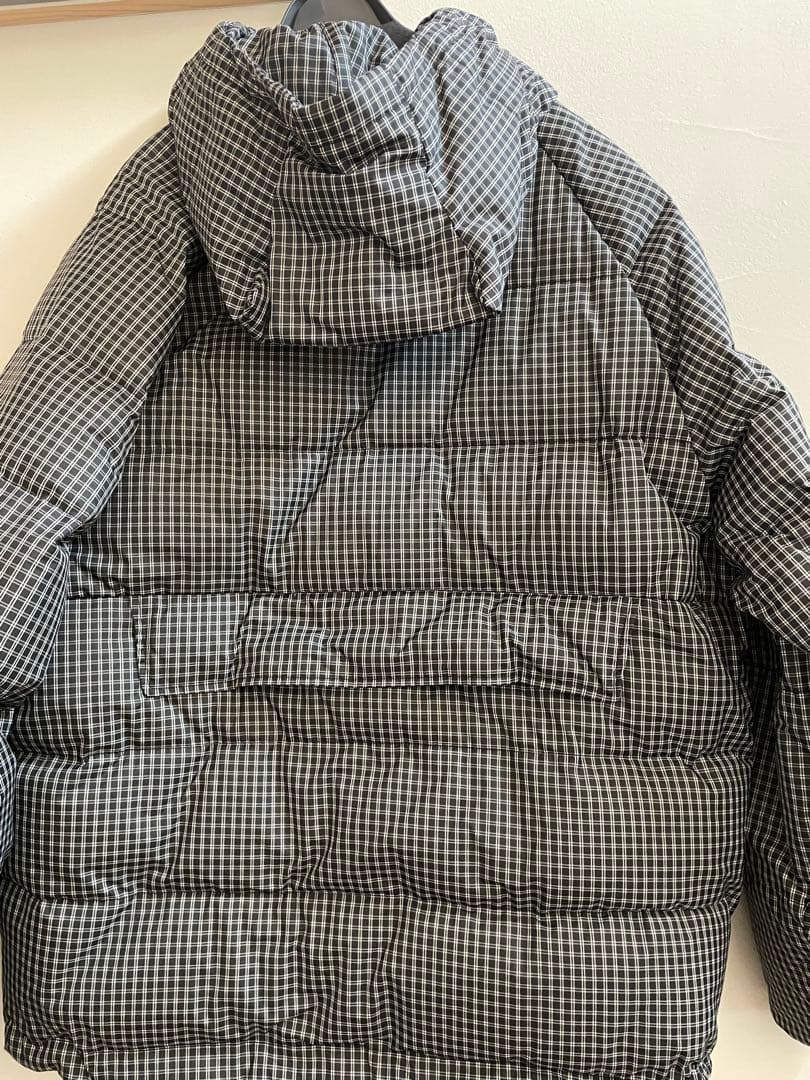 WCJ 猫耳　ダウンジャケット　チェック柄