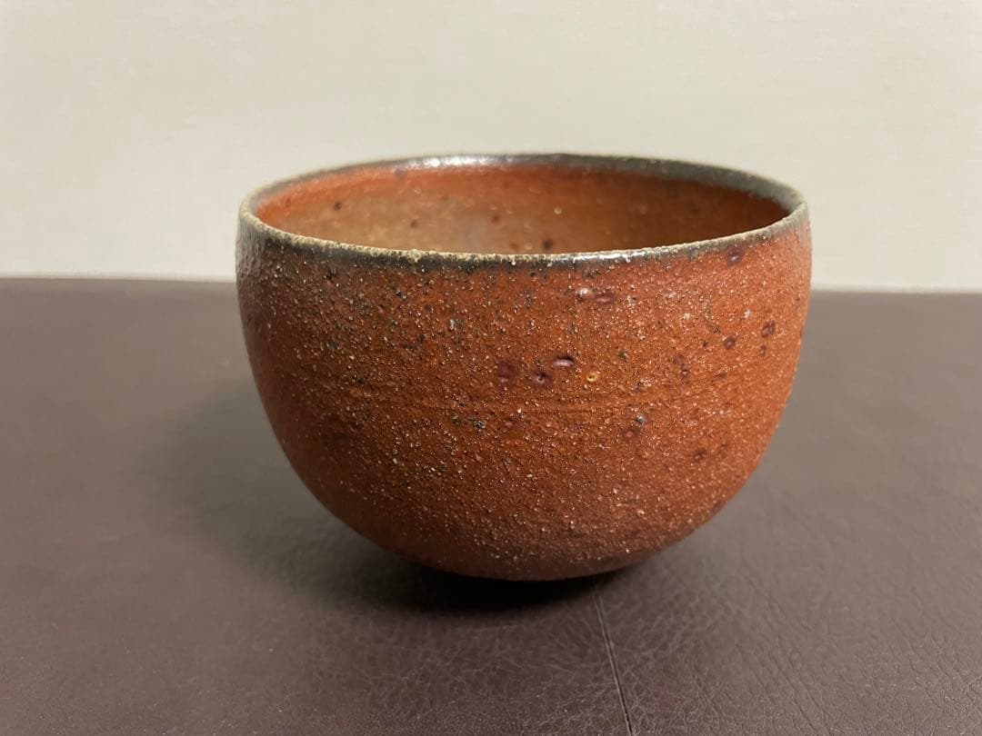 三代山田常山　常滑茶盌　共箱　共布　栞　茶碗　茶道具