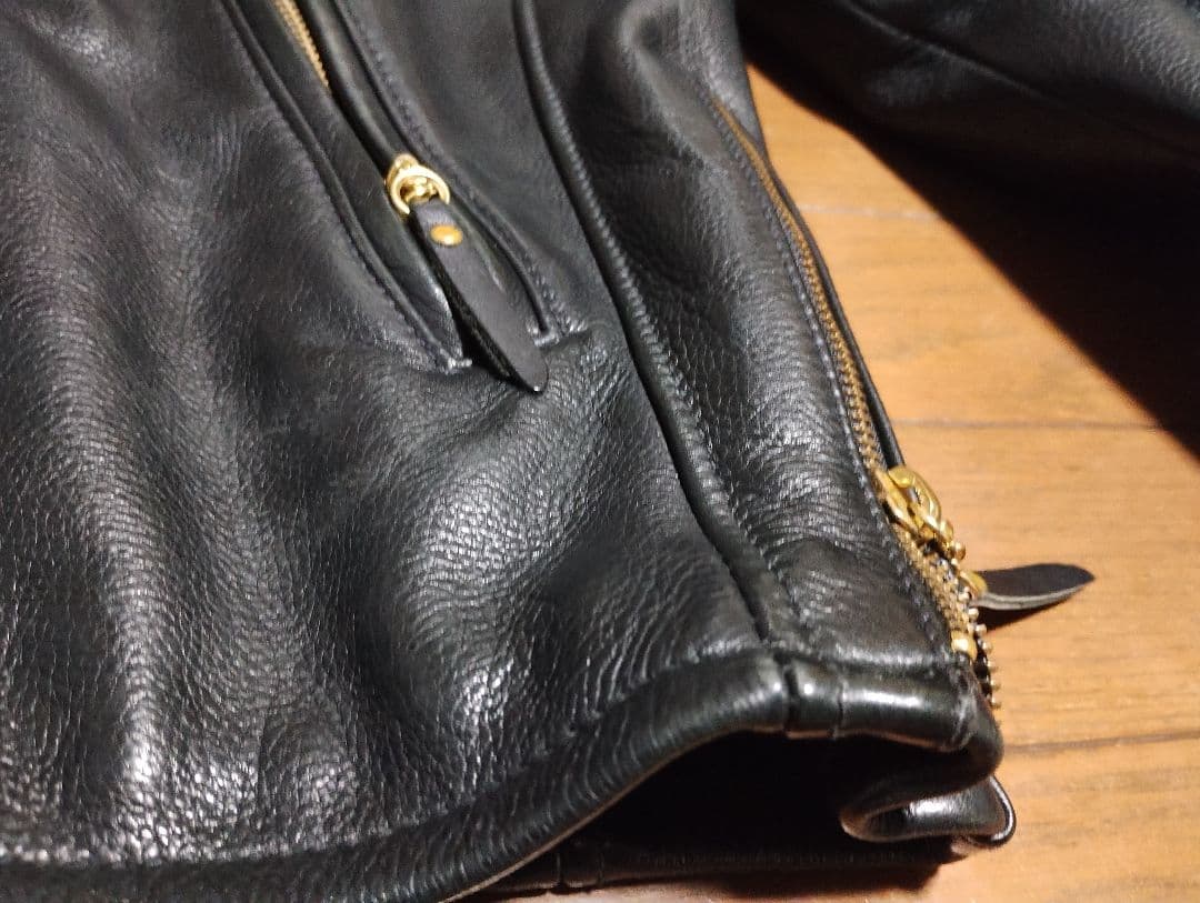 BEAMS PLUS 牛革シングルライダース L　USA製