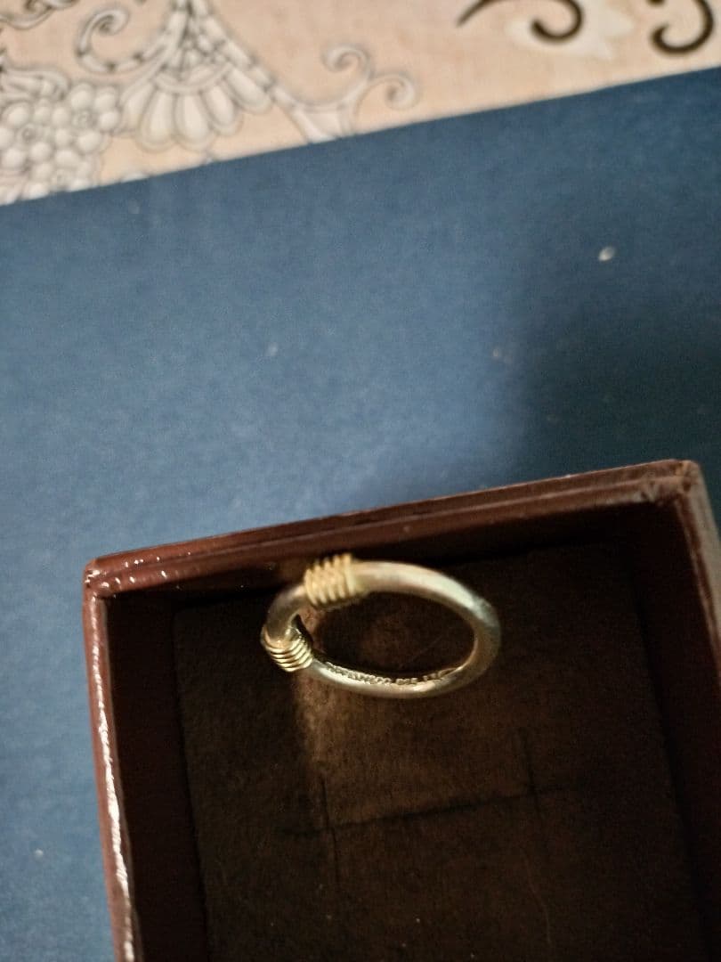 TIFFANY SILVER 750 バンドウィズワイヤーリング #7