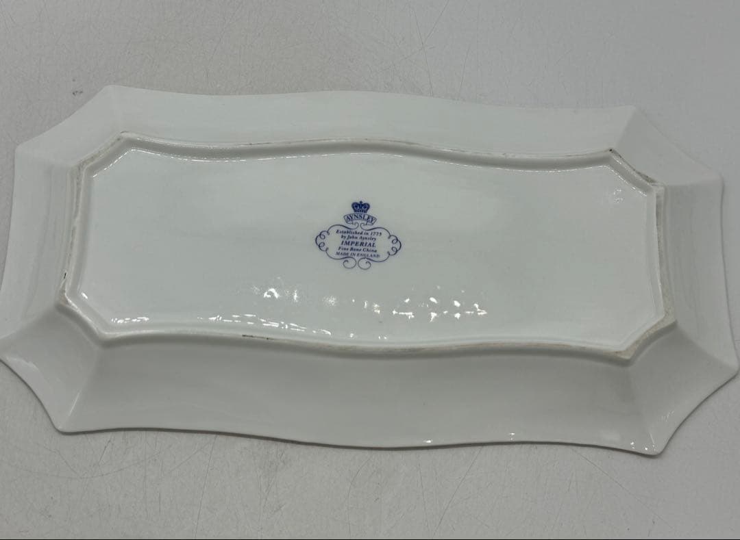 AYNSLEY 角皿　イングランド製　廃盤品　送料込み251225