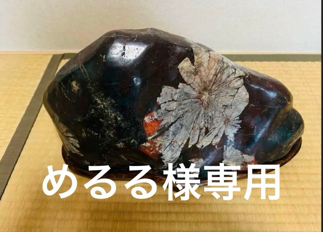 菊花石(岐阜県根尾谷)18.8㌔(台座含む)