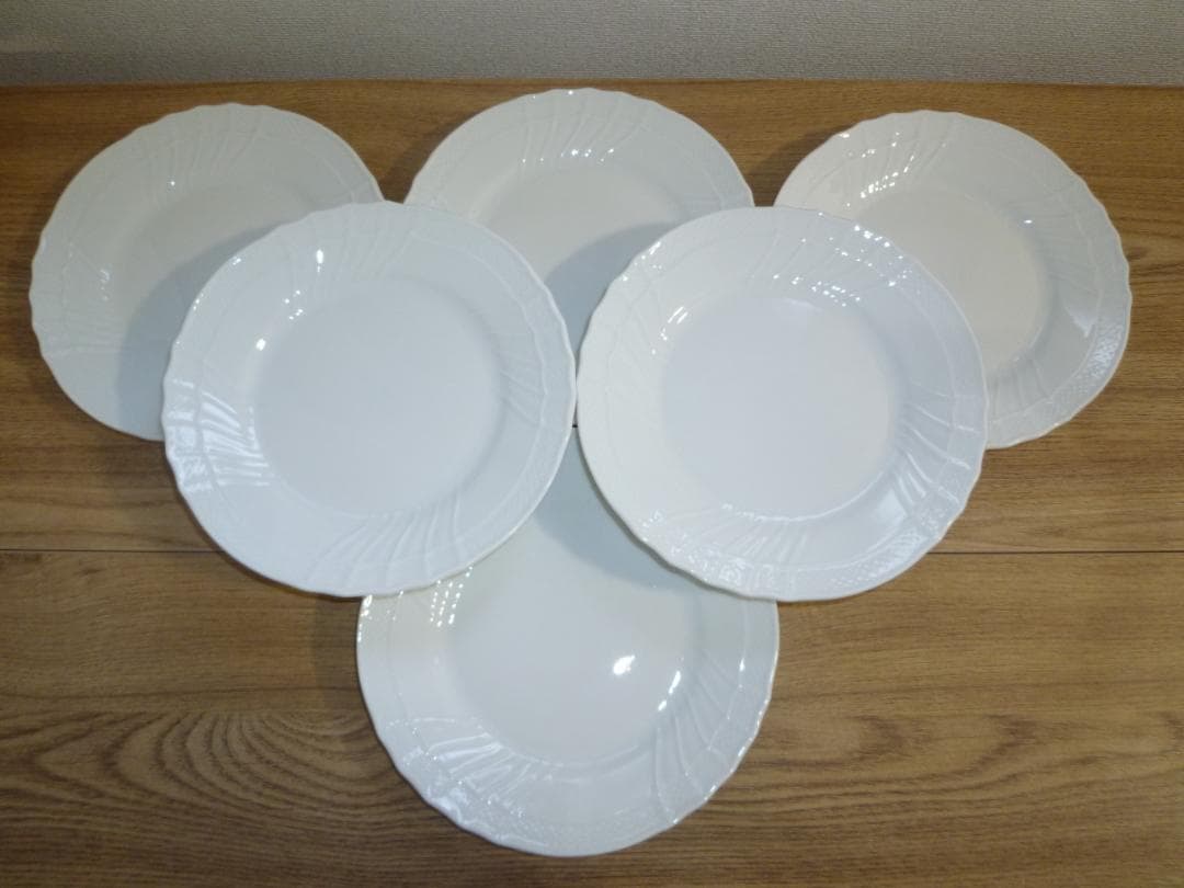 リチャードジノリ ベッキオホワイト 17㎝プレートｘ6