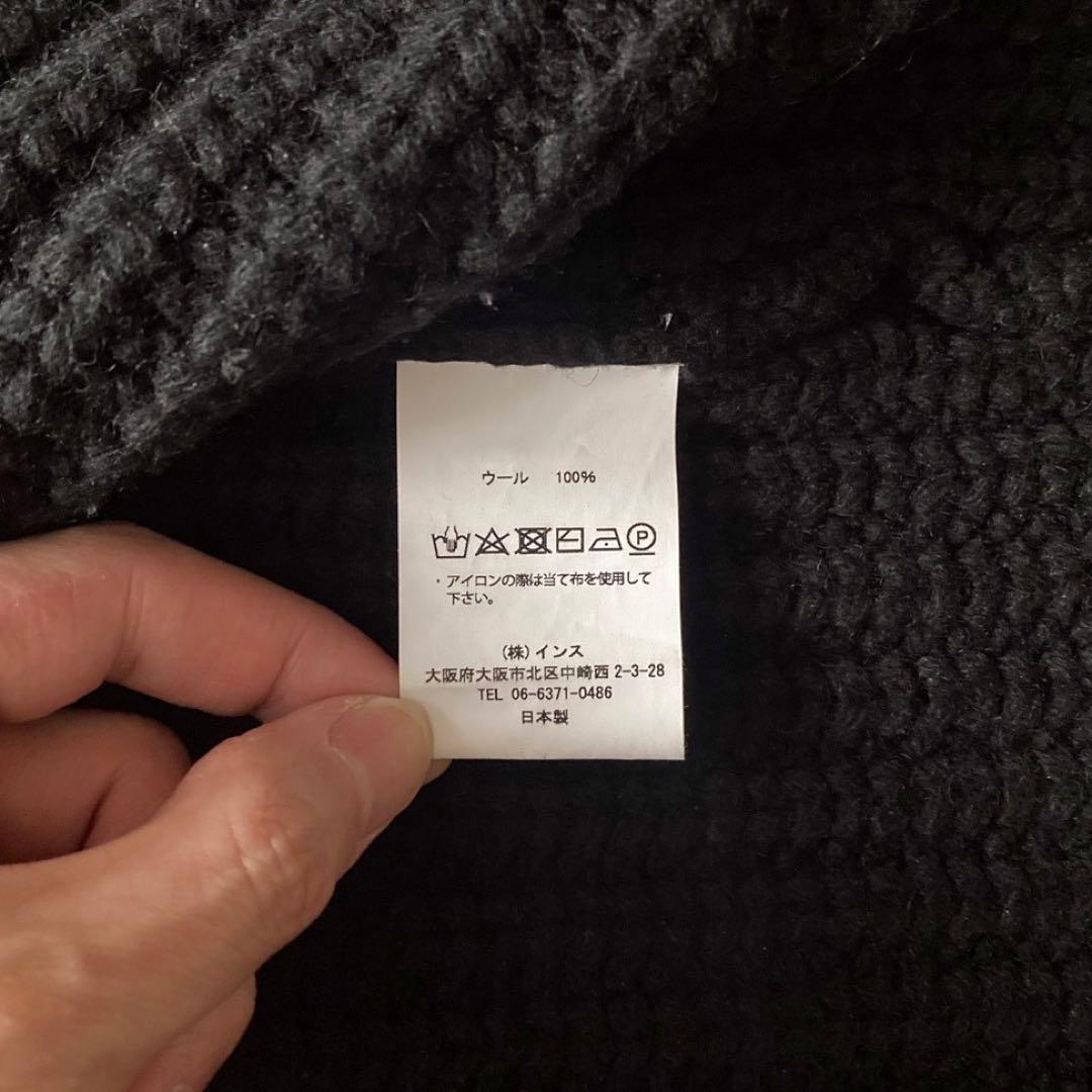 O project ニットカーディガン M 黒 厚手 19AW