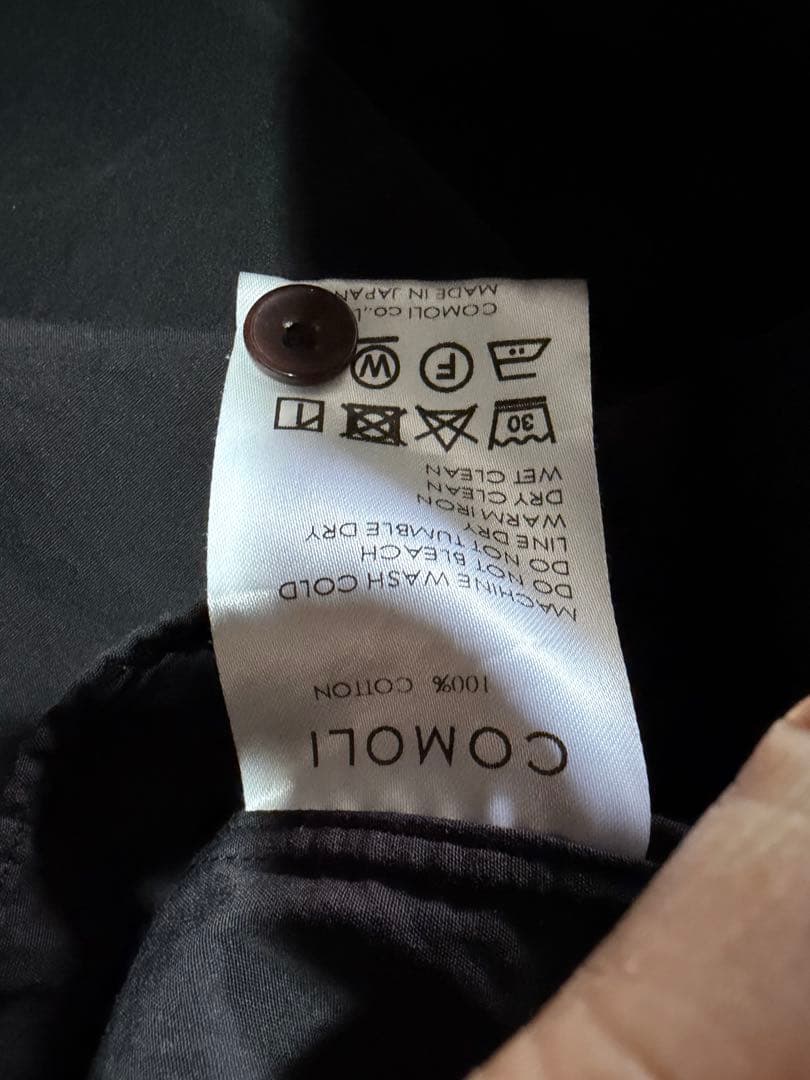 本店限定 COMOLI コモリシャツ ブラック サイズ2 旧型